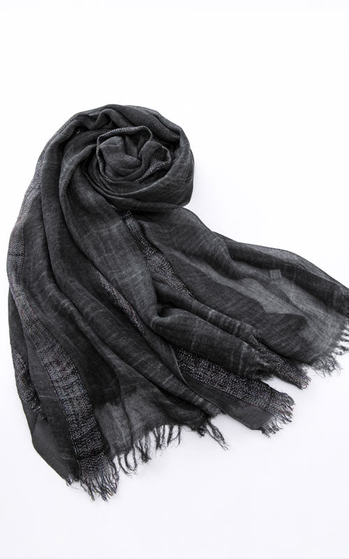 Lightweight Travel Scarf, black