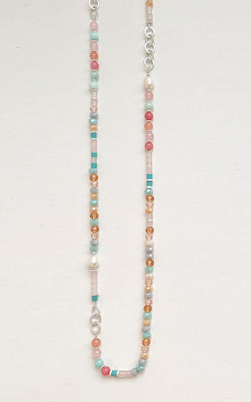 Long Beaded Strand Necklace