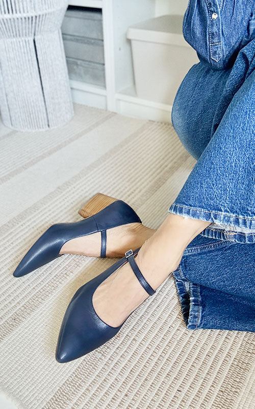 Miz Mooz Honie Pump, denim blue