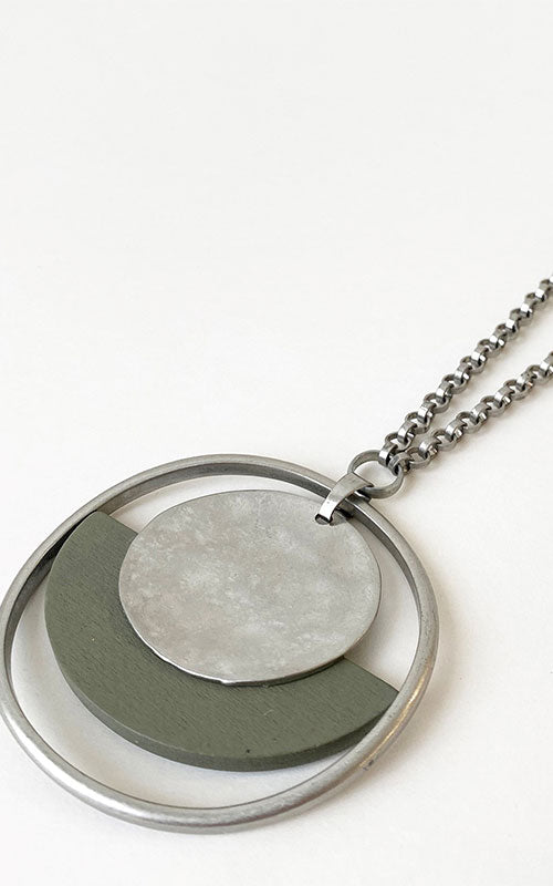 Modern Long Pendant Necklace
