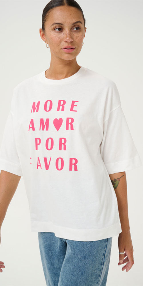 Kaffe More Amor Tee