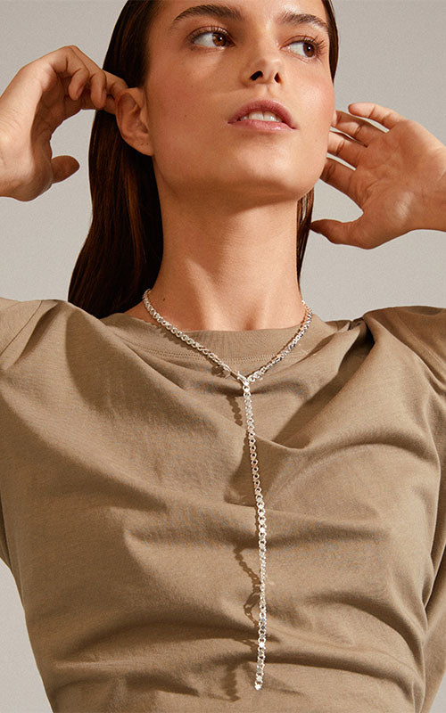 Pilgrim DESIREE recycled necklace, silver