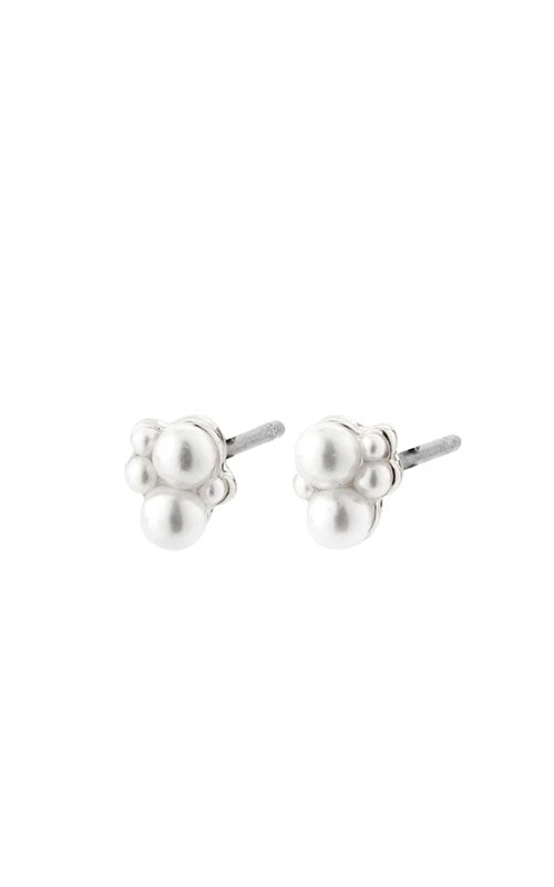 Pilgrim ALAYAH Freshwater Pearls Stud Earrings, Silver