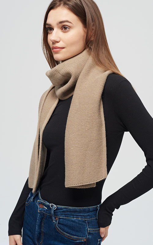 Rib Scarf, taupe