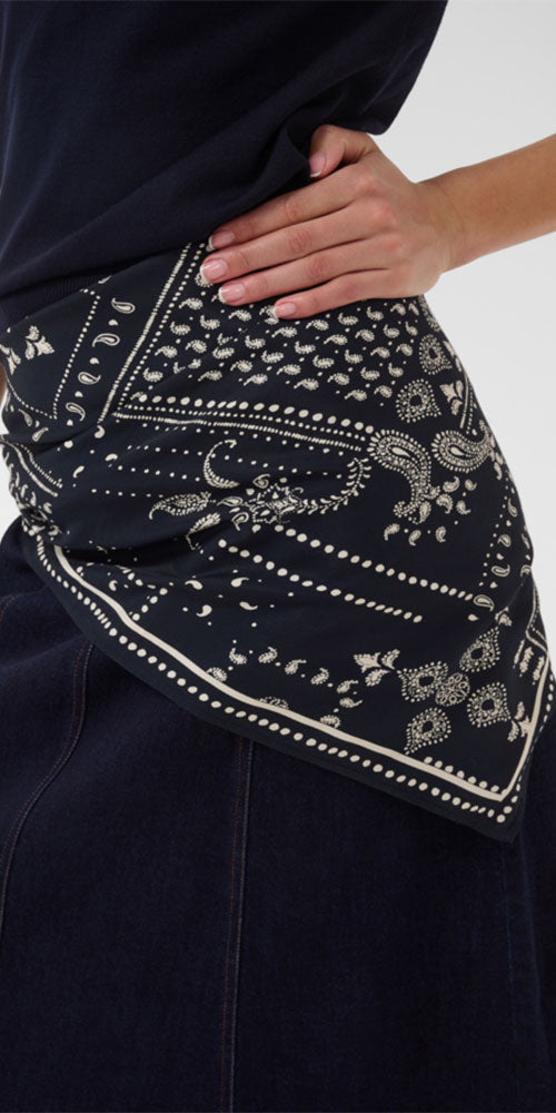 Saint Tropez Bandana Scarf, midnight navy