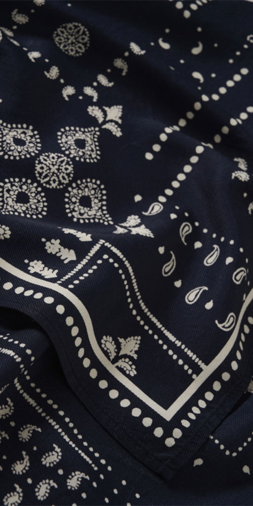 Saint Tropez Bandana Scarf, midnight navy