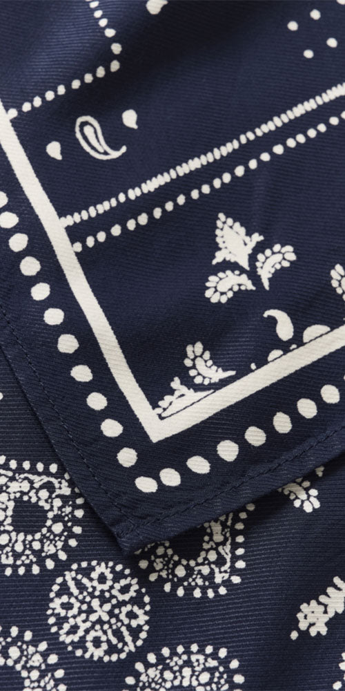 Saint Tropez Bandana Scarf, midnight navy
