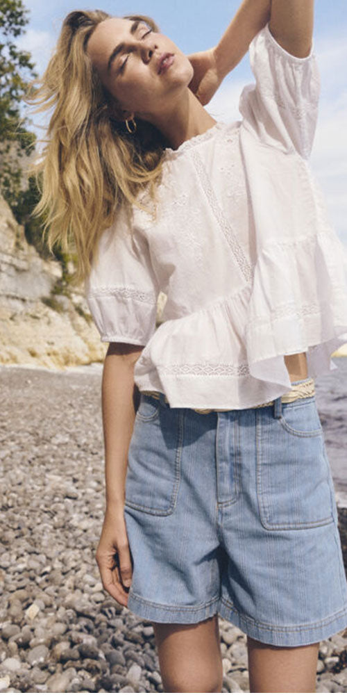 Saint Tropez Dainty Peplum Blouse