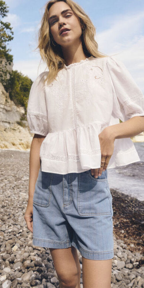 Saint Tropez Dainty Peplum Blouse