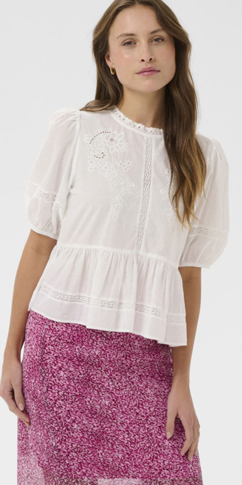 Saint Tropez Dainty Peplum Blouse
