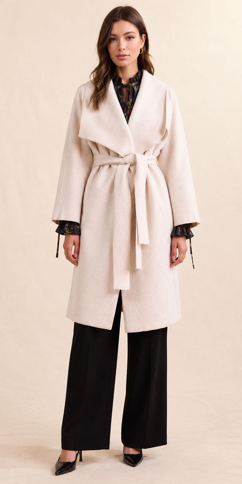 Sadie & Sage Felted Wrap Coat