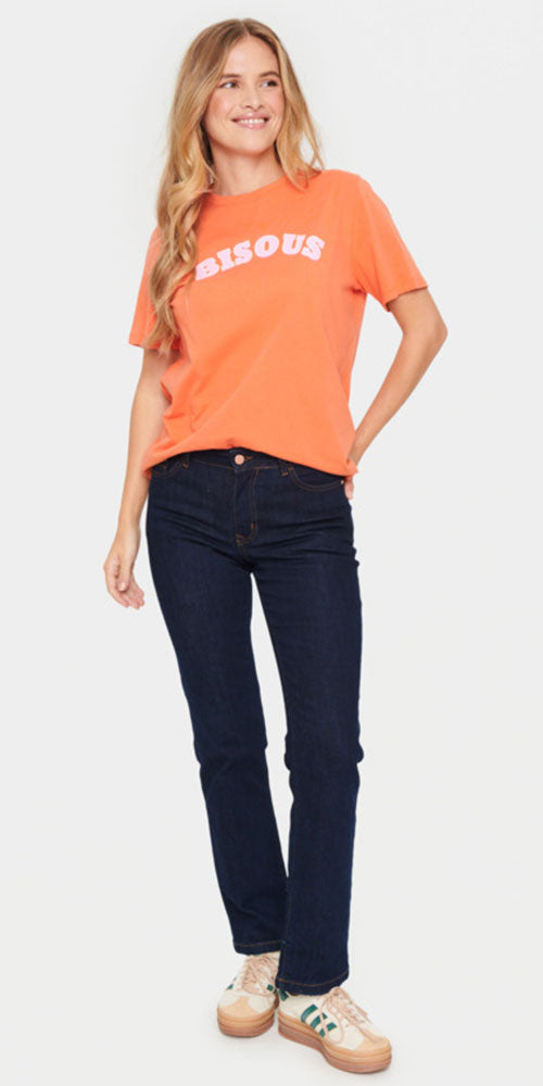 Saint Tropez Bisous Tee, orange