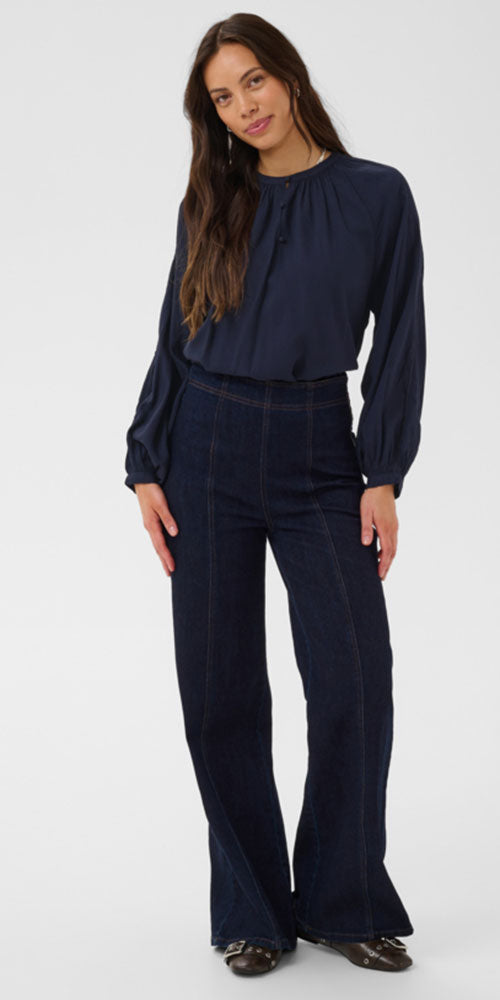 Saint Tropez Tunic Blouse, midnight navy