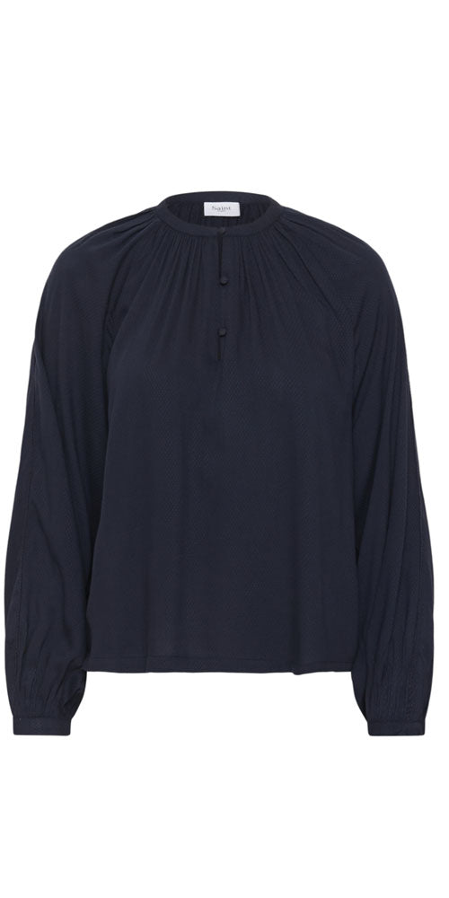 Saint Tropez Tunic Blouse, midnight navy