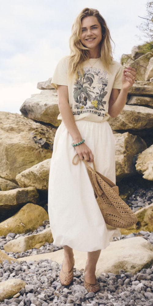 Saint Tropez Bubble Skirt, off-white