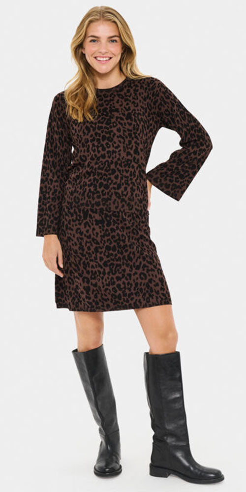 Saint Tropez Chocolate Leopard Pullover