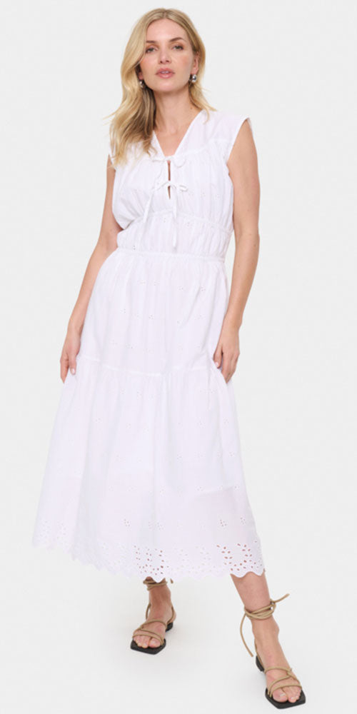 Saint Tropez Eyelet Midi Dress