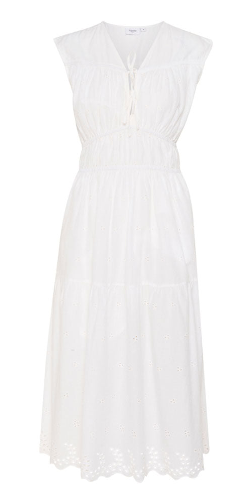 Saint Tropez Eyelet Midi Dress