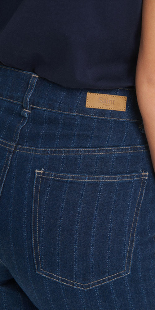 Saint Tropez Textural Stripe Jeans