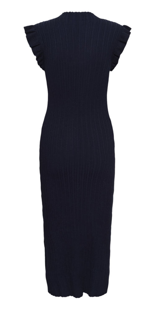 Saint Tropez Rib Knit Midi Dress, midnight navy