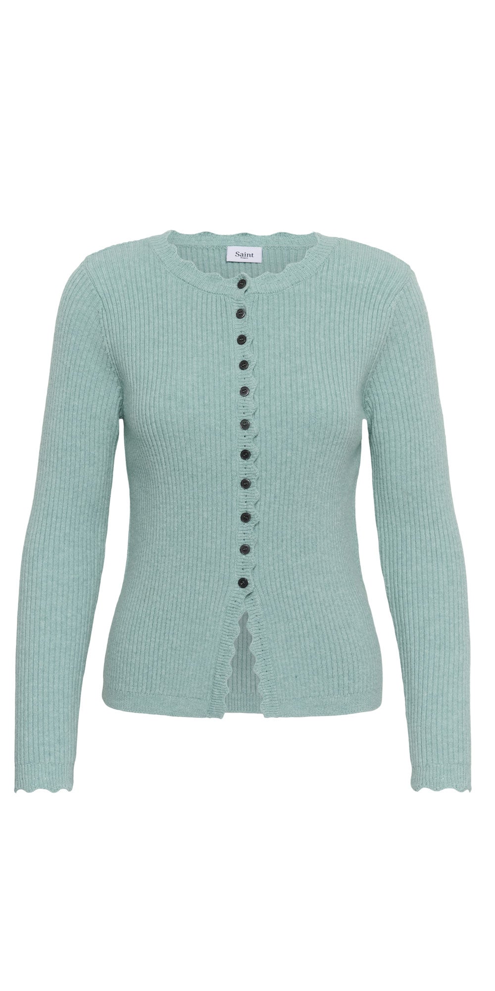 Saint Tropez Scallop Edge Cardy, aqua