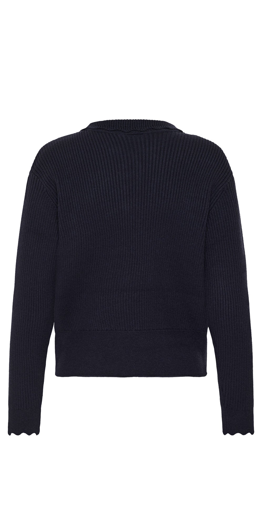 Saint Tropez Scallop Edge Polo, navy