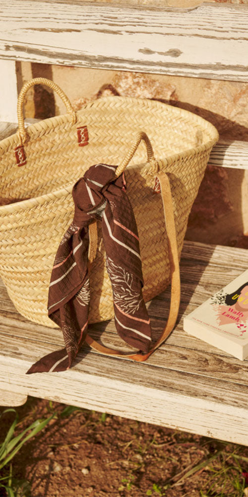 Saint Tropez Seashell Scarf, fudge