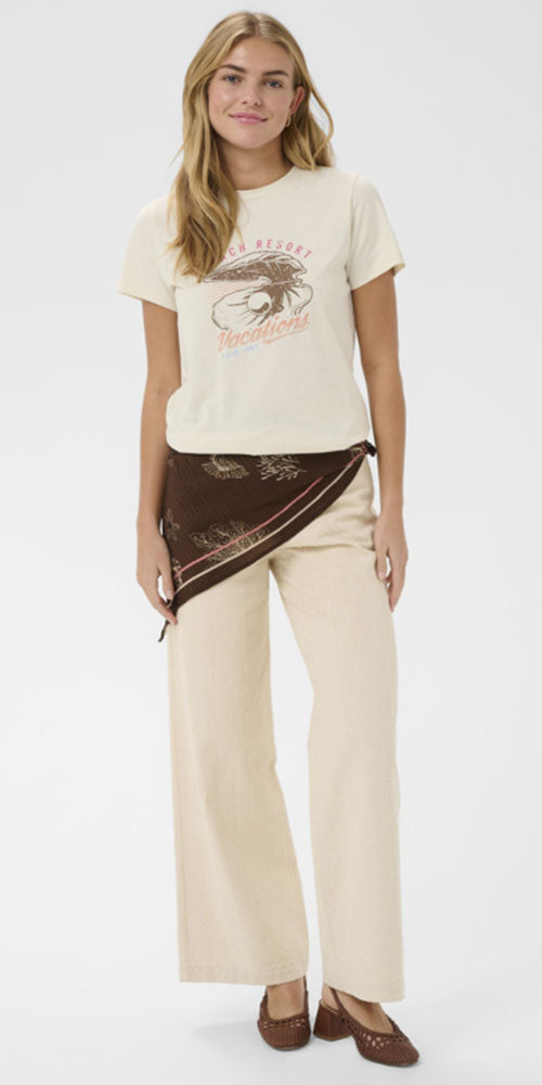 Saint Tropez Seashell Scarf, fudge