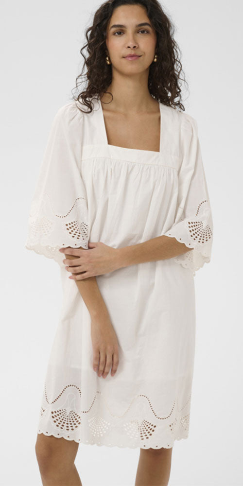 Saint Tropez Square Neck Cotton Dress