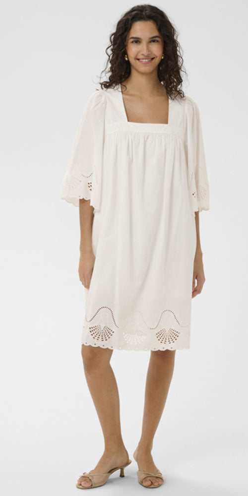 Saint Tropez Square Neck Cotton Dress