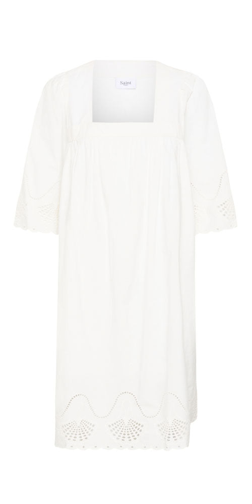 Saint Tropez Square Neck Cotton Dress