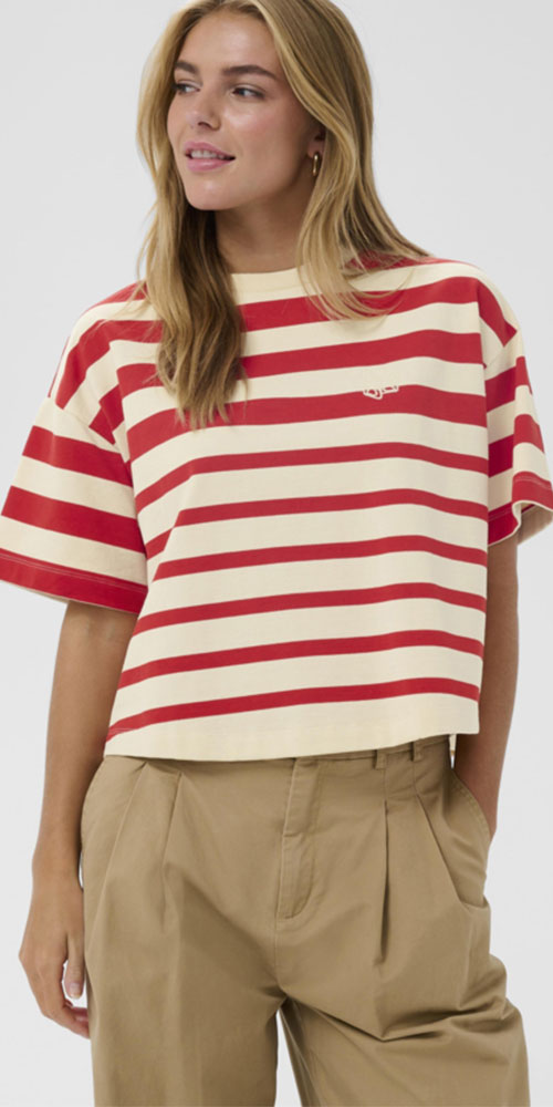Saint Tropez Striped Sweatshirt Tee