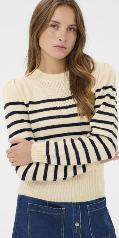 Saint Tropez Shapely Striped Sweater