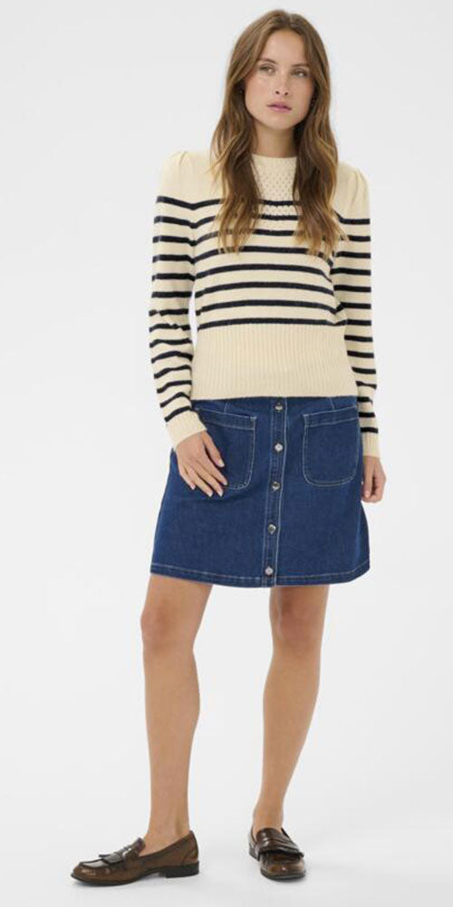 Saint Tropez Shapely Striped Sweater