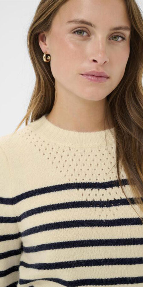 Saint Tropez Shapely Striped Sweater