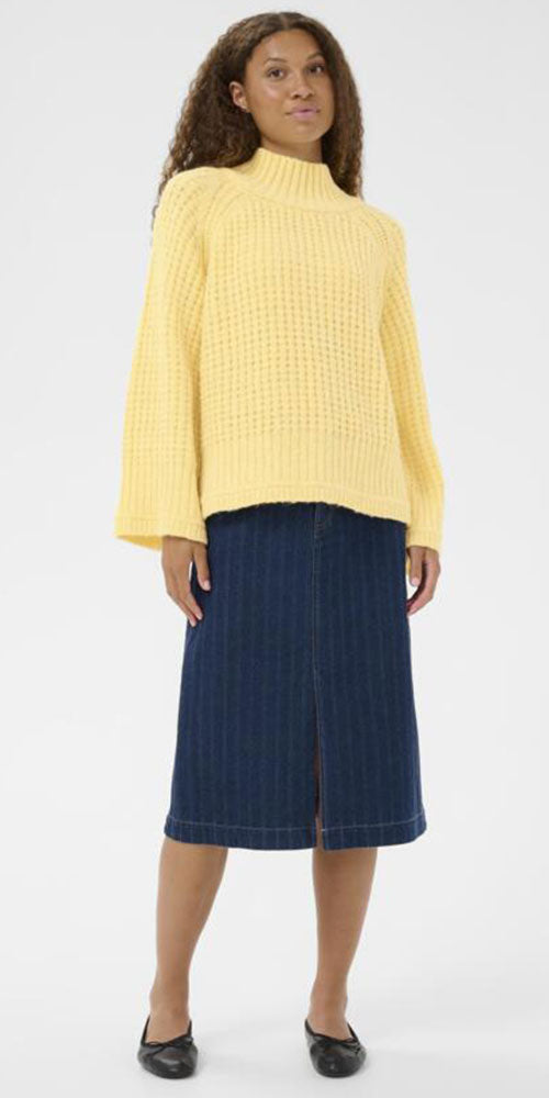 Saint Tropez Textural Sweater, butter yellow