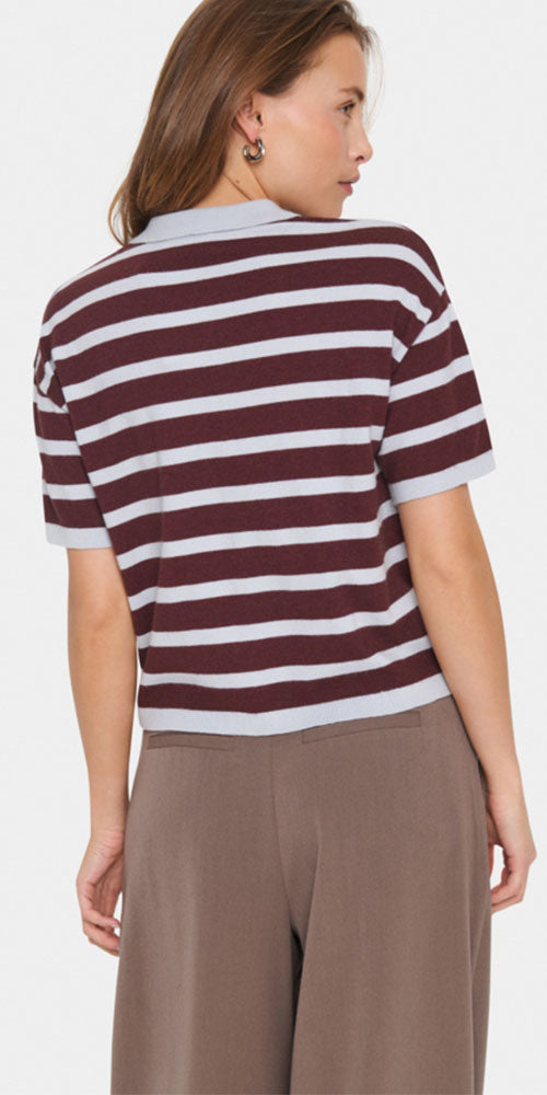 Saint Tropez Striped Button Polo