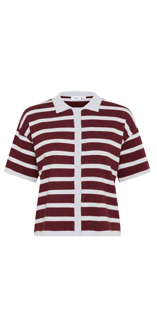 Saint Tropez Striped Button Polo