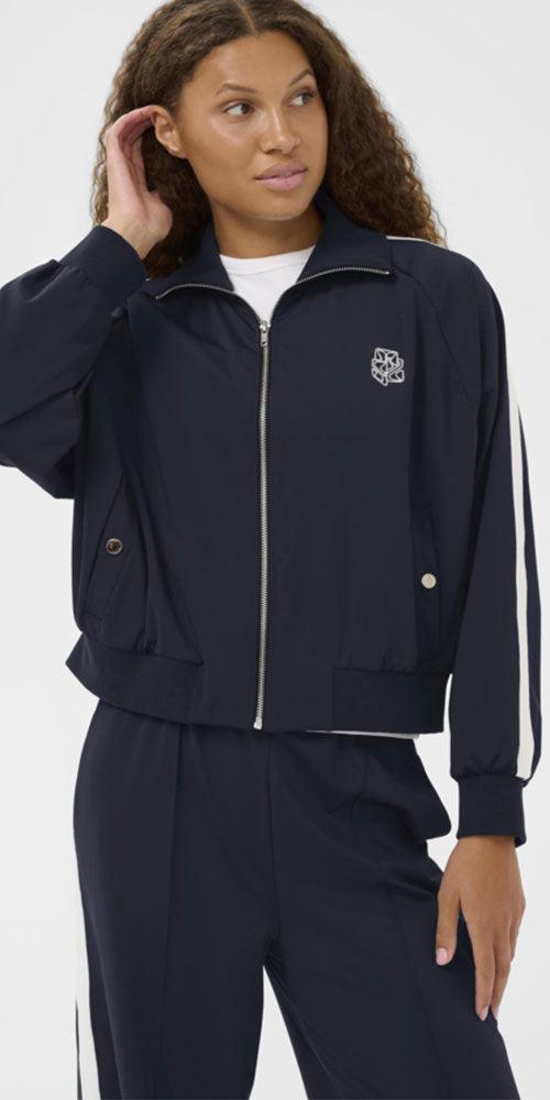 Saint Tropez Retro Track Jacket, navy/white