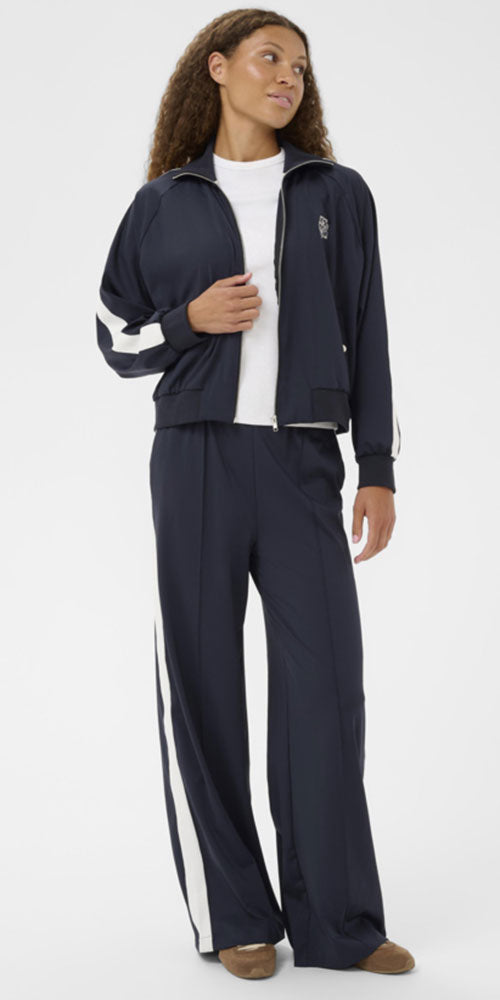 Saint Tropez Retro Track Jacket, navy/white