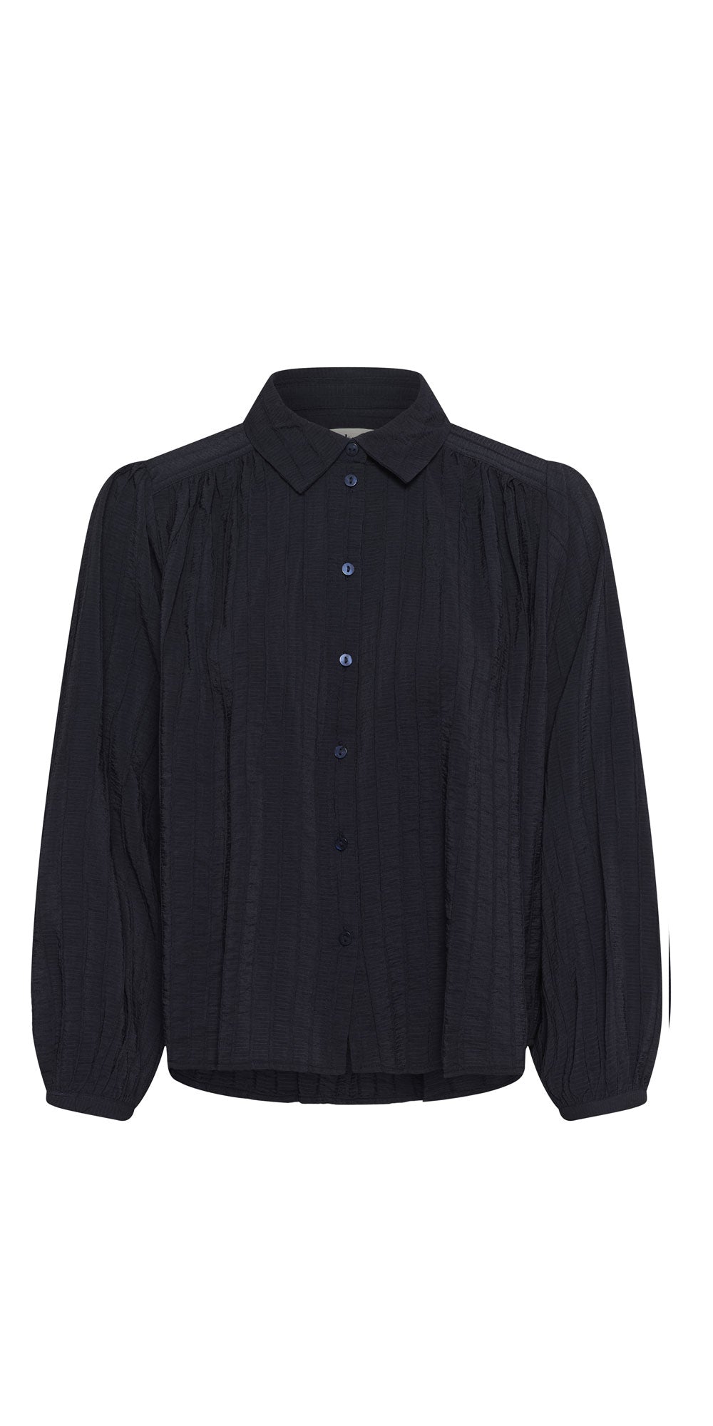 Soaked Bat Sleeve Blouse, navy