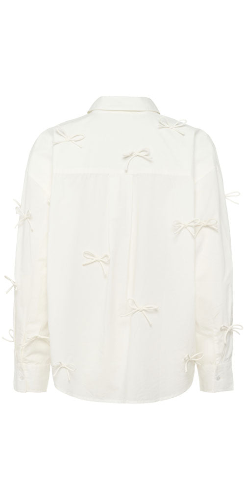 Soaked Bow Appliqué Shirt