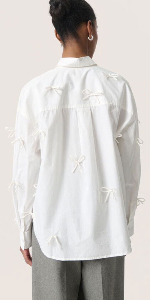 Soaked Bow Appliqué Shirt