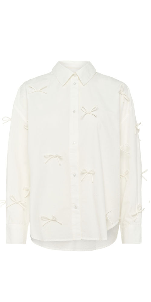 Soaked Bow Appliqué Shirt