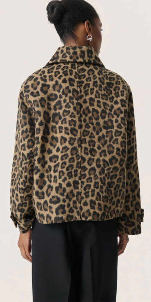 Soaked Brushed Leopard Jacket