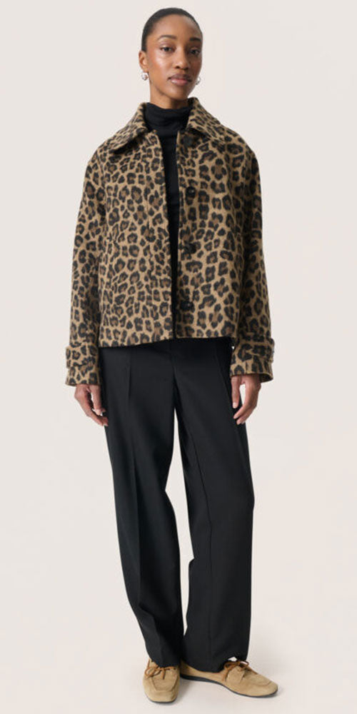 Soaked Brushed Leopard Jacket