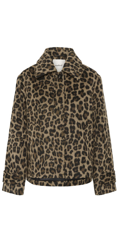 Soaked Brushed Leopard Jacket