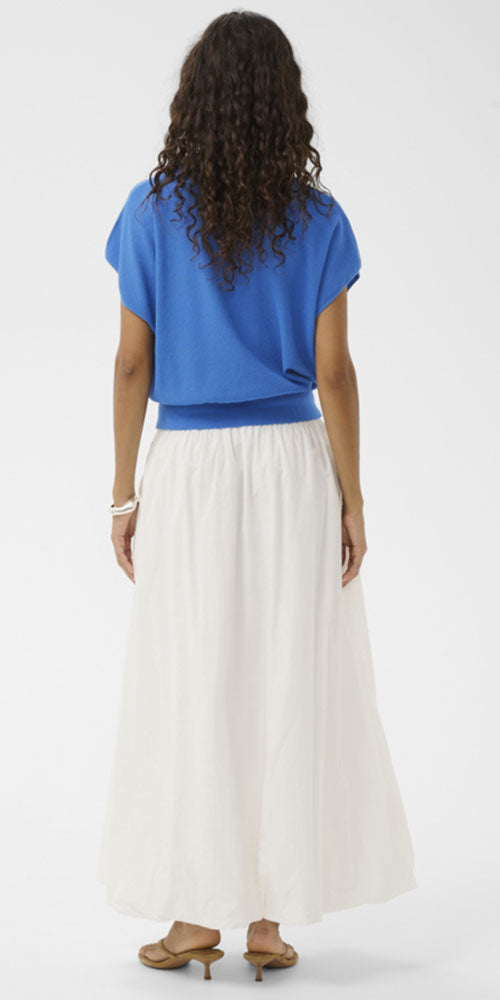 Soaked Dolman Sleeve Polo Knit, blue