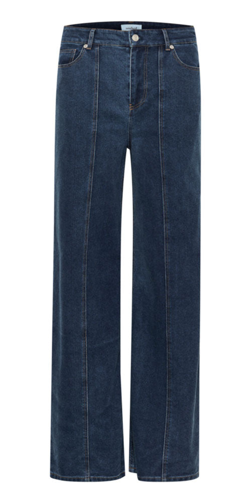 Soaked Seamed Straight Jeans