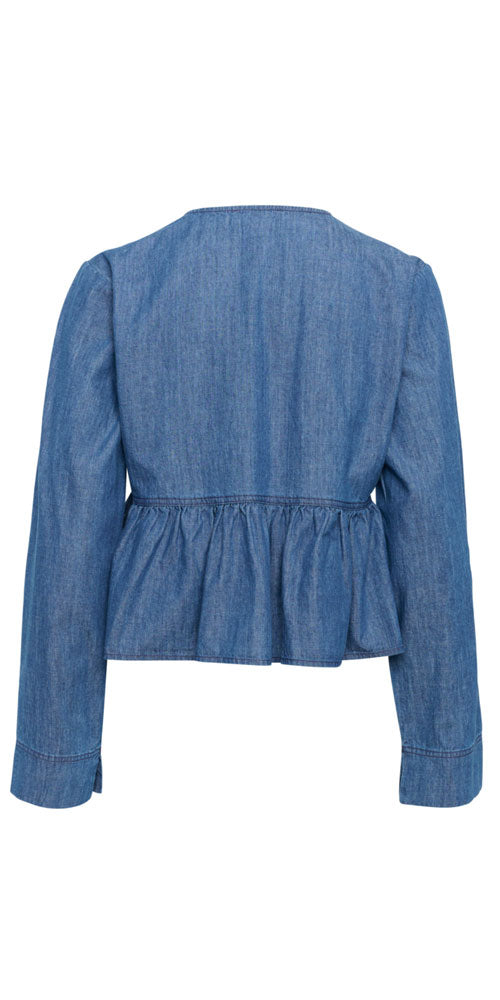 Soaked Tie Front Denim Jacket
